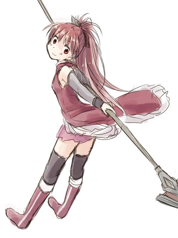 sakura kyoko (mahou shoujo madoka magica and 1 more) drawn by kyabechi
