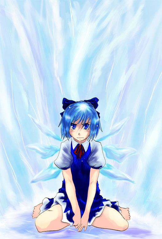 cirno (touhou) drawn by chikakei_(tsuki_no_chika_keikoku)