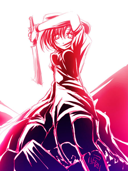 ryuuguu rena (higurashi no naku koro ni) drawn by yuku_(kiollion)