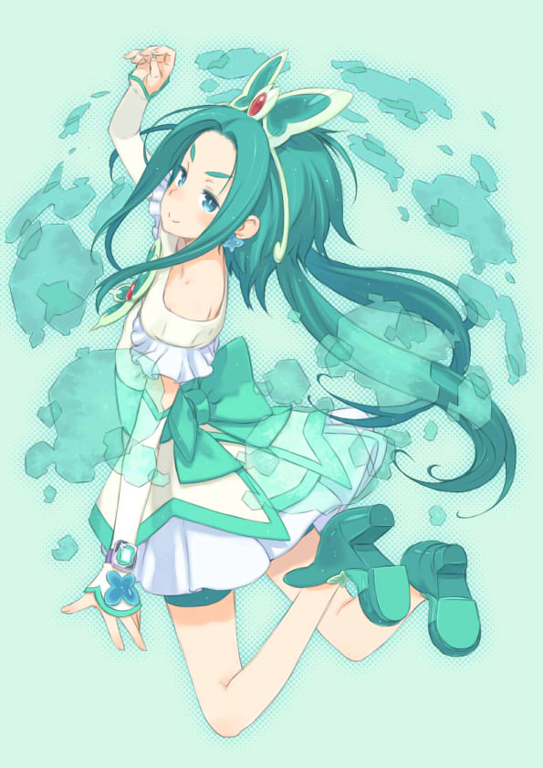 akimoto komachi and cure mint (precure and 1 more) drawn by kuroboshi_kouhaku