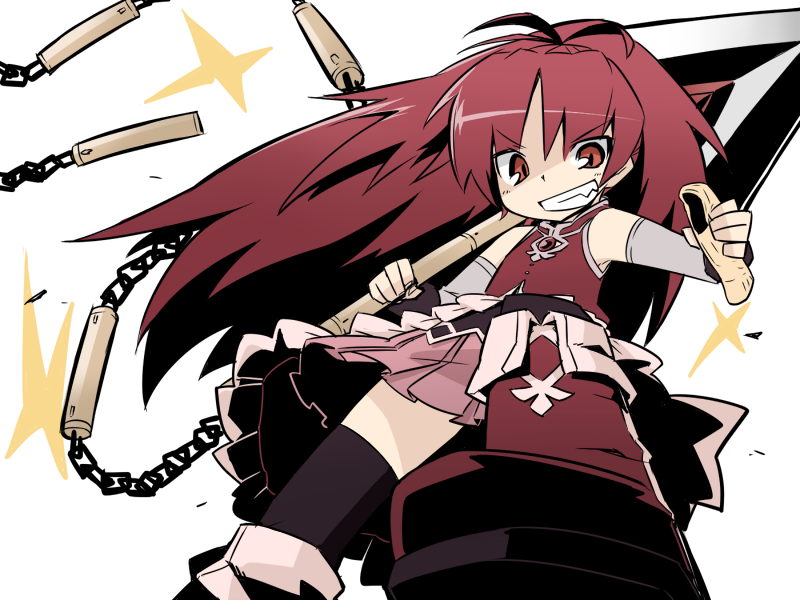 sakura kyoko (mahou shoujo madoka magica) drawn by raigou