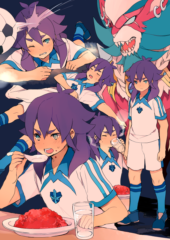 kishibe taiga and juuou leon (inazuma eleven go and 2 more) drawn by tokio_neo
