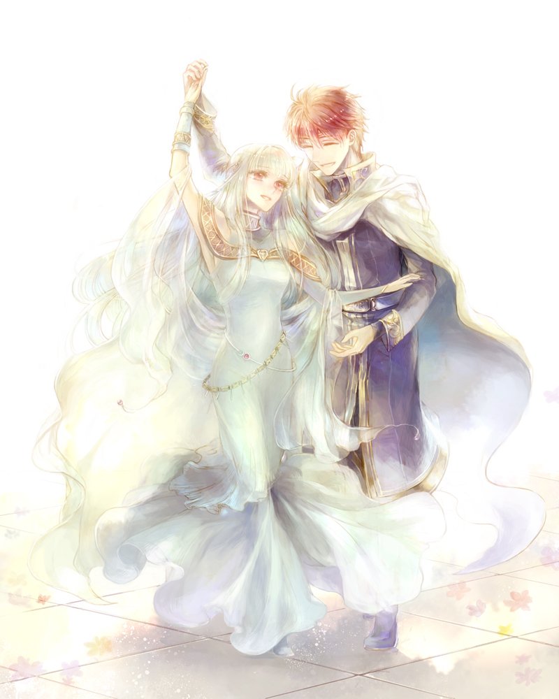 ninian and eliwood (fire emblem and 1 more) drawn by kuzumosu
