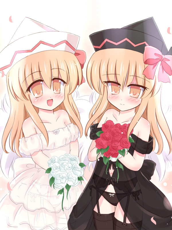 lily white and lily black (touhou) drawn by ry_(yagoyago)