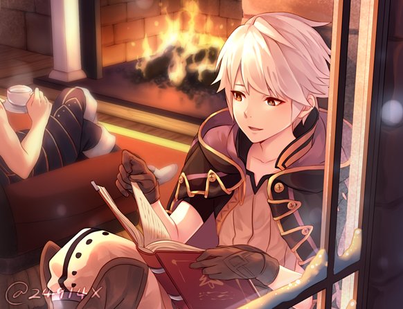 male robin and chrom (fire emblem and 1 more) drawn by xin_(24914)