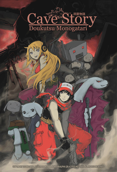 curly brace, quote, mimiga, sakamoto sue, toroko, and 3 more (doukutsu monogatari) drawn by alpha_gamboa