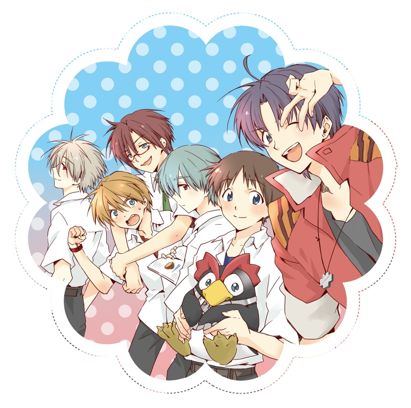 souryuu asuka langley, ayanami rei, ikari shinji, nagisa kaworu, makinami mari illustrious, and 2 more (neon genesis evangelion and 1 more) drawn by namerakaweb