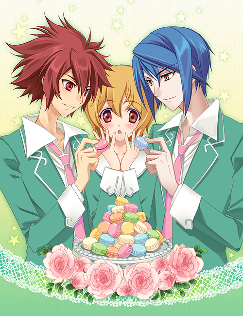 tsunashi takuto, shindou sugata, and agemaki wako (star driver) drawn by carnelian