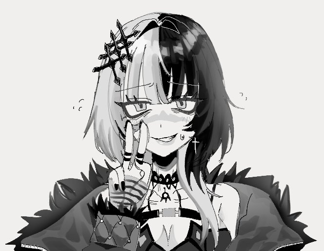 shiori novella (hololive and 1 more) drawn by saint_ghoul