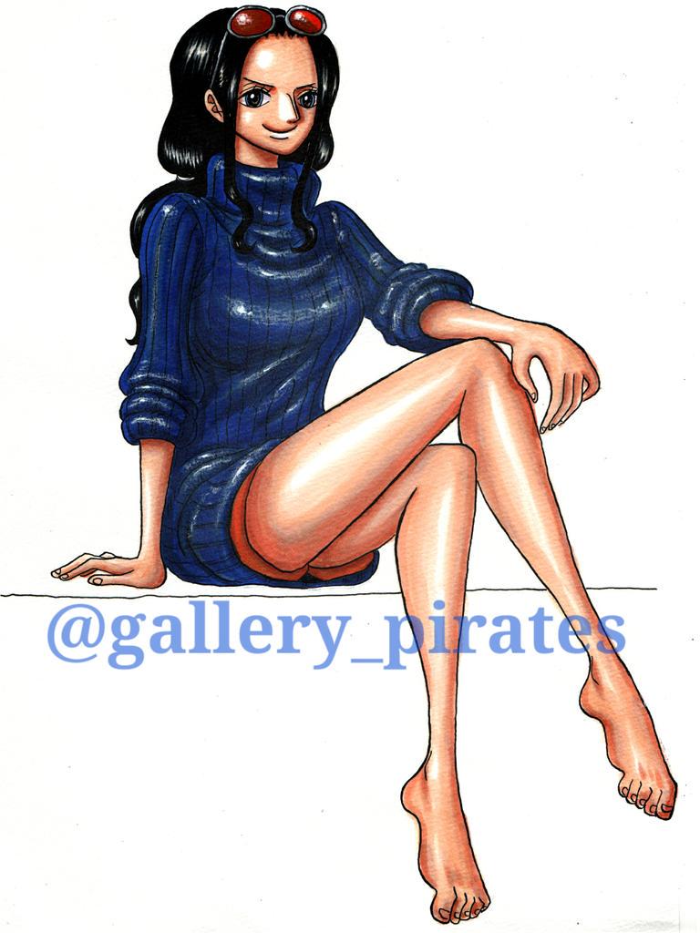 nico robin (one piece and 1 more) drawn by hihirottogallery