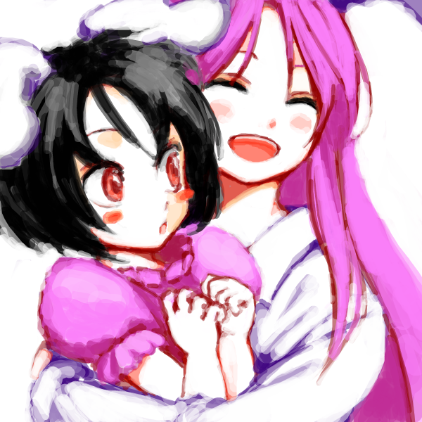 reisen udongein inaba and inaba tewi (touhou) drawn by iseki_(kuroshura_no_tabiji)
