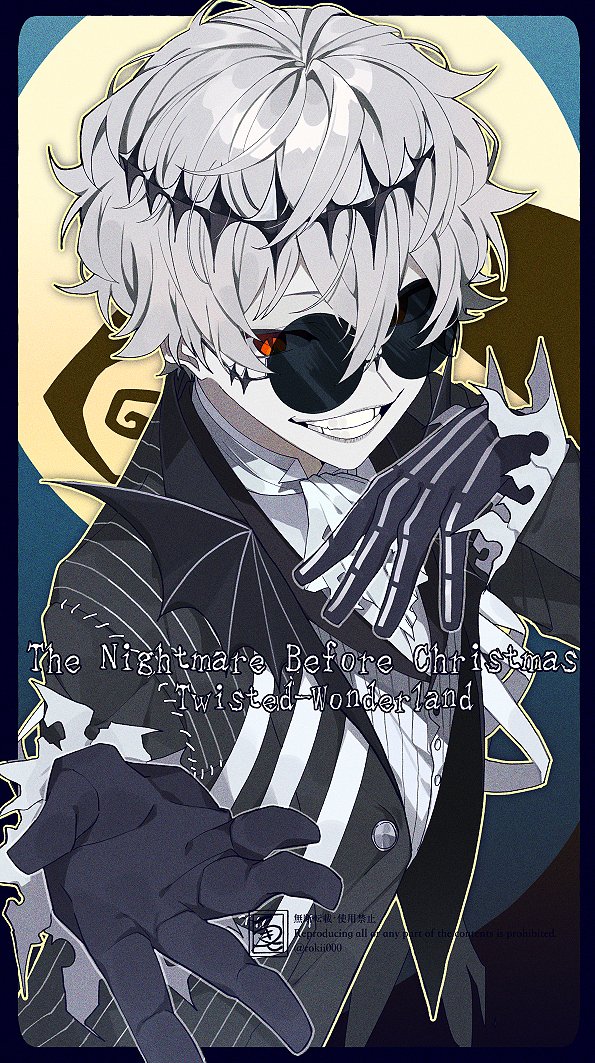 skully j. graves (twisted wonderland and 1 more) drawn by rokiko