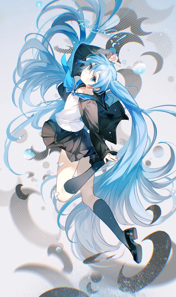 hatsune miku and wowaka (vocaloid and 1 more) drawn by rumoon