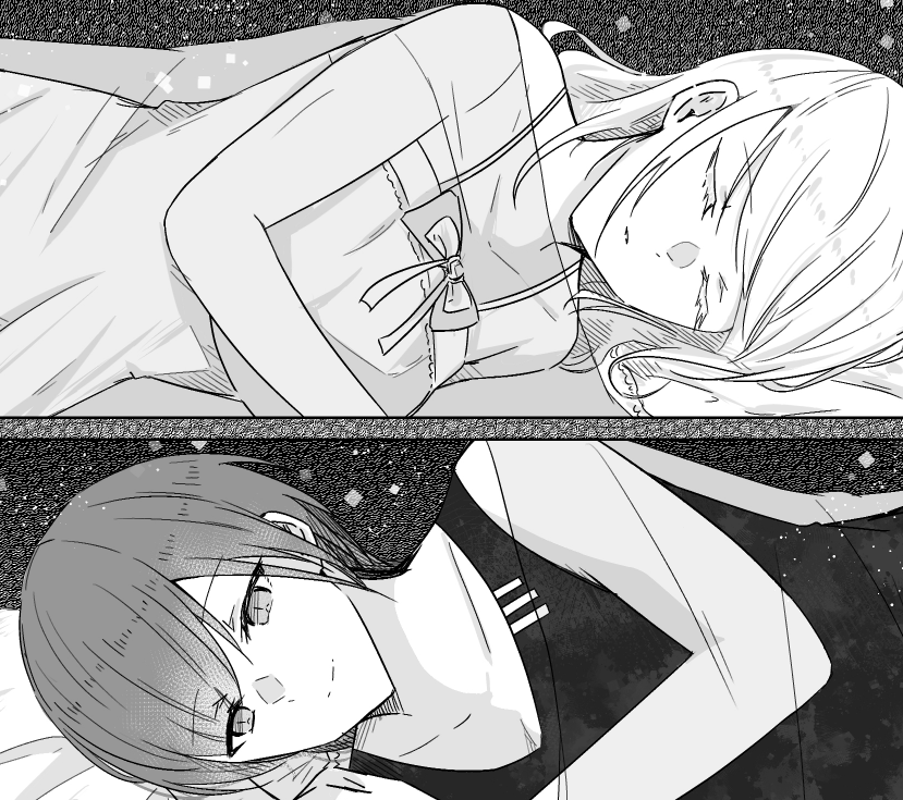 ceras yanagida lilienfeld and katsuragi izumi (love live! and 1 more) drawn by haz