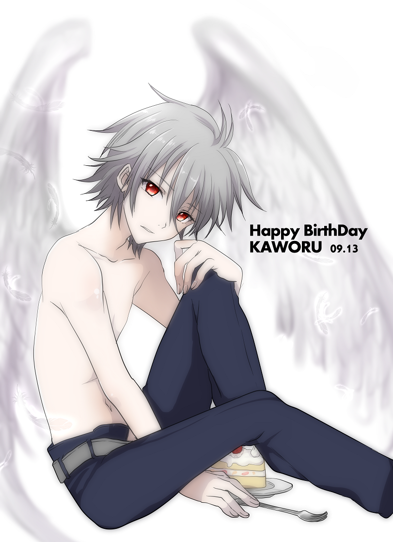 nagisa kaworu (neon genesis evangelion) drawn by usagigenki