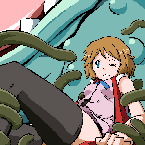 serena and venusaur (pokemon and 1 more) drawn by gomatarou_(pixiv196136)