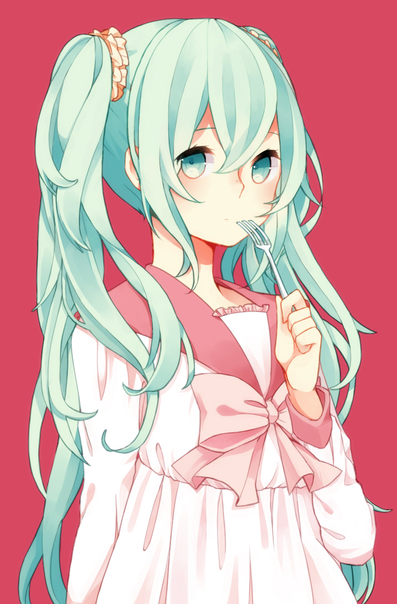 hatsune miku (vocaloid and 1 more) drawn by ovos