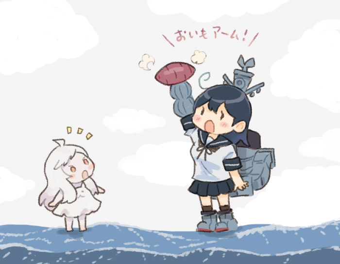 ushio and northern little sister (kantai collection) drawn by saiguchi_otoufu