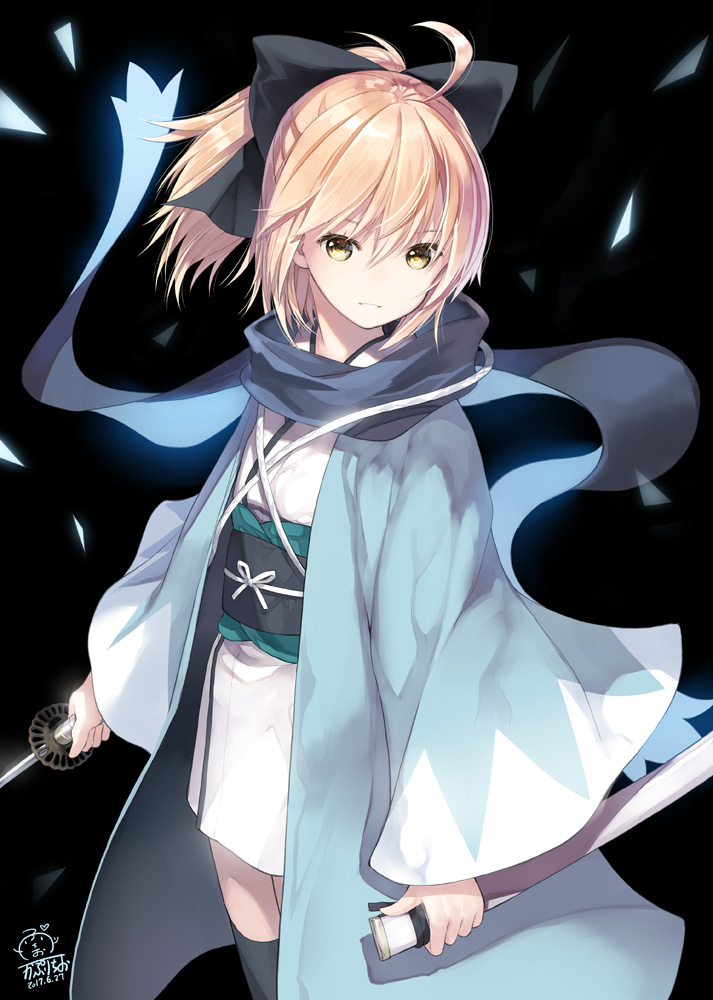 okita souji (fate and 1 more) drawn by capriccio