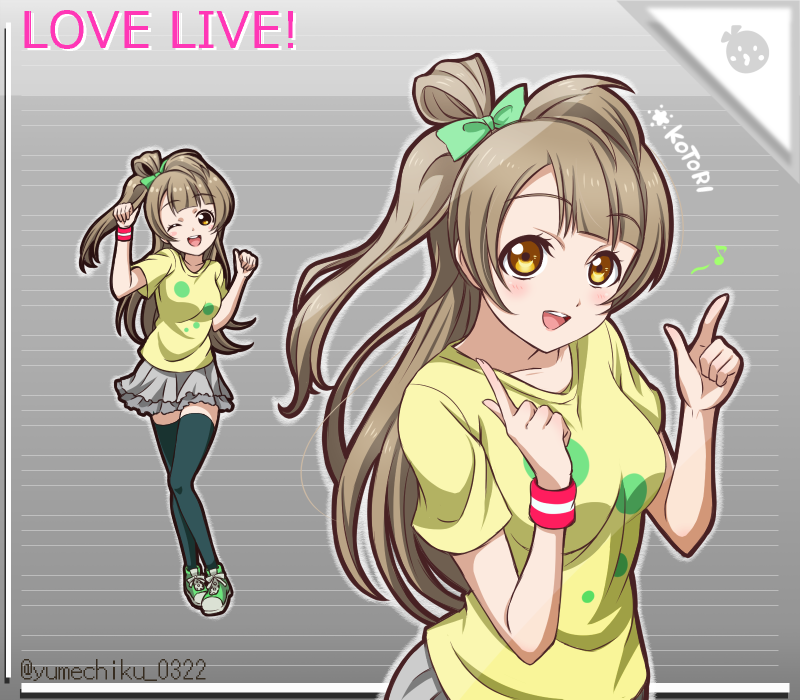 minami kotori (love live! and 1 more) drawn by yumechiku