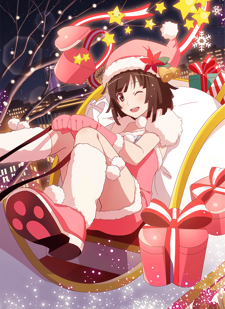 sengoku nadeko (monogatari and 1 more) drawn by watanabe_akio
