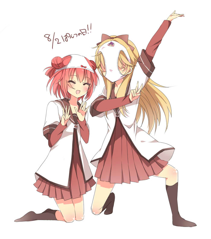 toshinou kyouko, akaza akari, and mirakurun (yuruyuri and 1 more) drawn by ayumaru_(art_of_life)