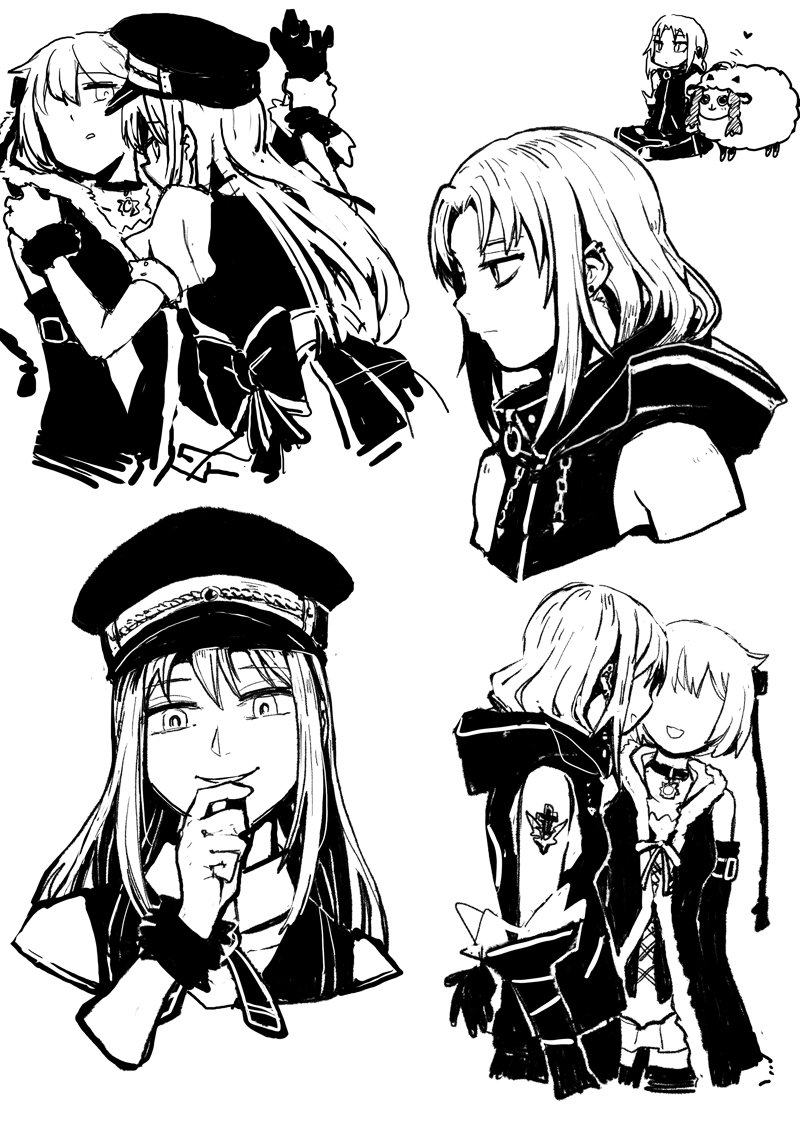 alina gray, azusa mifuyu, and yukino kanae (mahou shoujo madoka magica and 1 more) drawn by silverxp