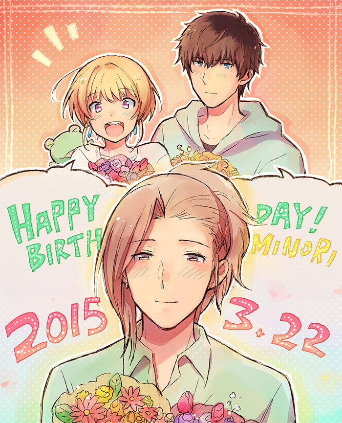pierre bichelberger, watanabe minori, takajo kyoji, and kaerre (idolmaster and 1 more) drawn by tsukasa_(merrymore)