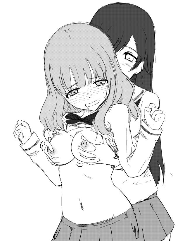 takebe saori and isuzu hana (girls und panzer) drawn by perimaru