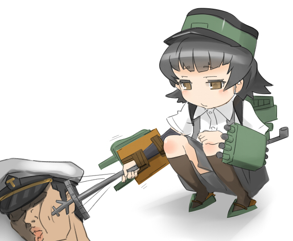 admiral and arare (kantai collection) drawn by ajino_(sakanahen)