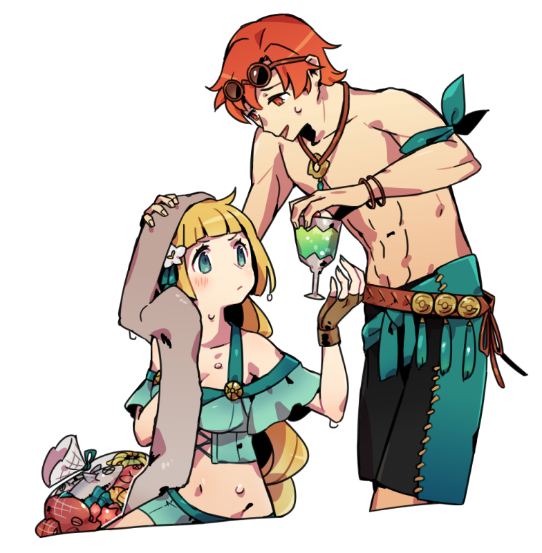 ingrid brandl galatea and sylvain jose gautier (fire emblem and 2 more) drawn by haconeri