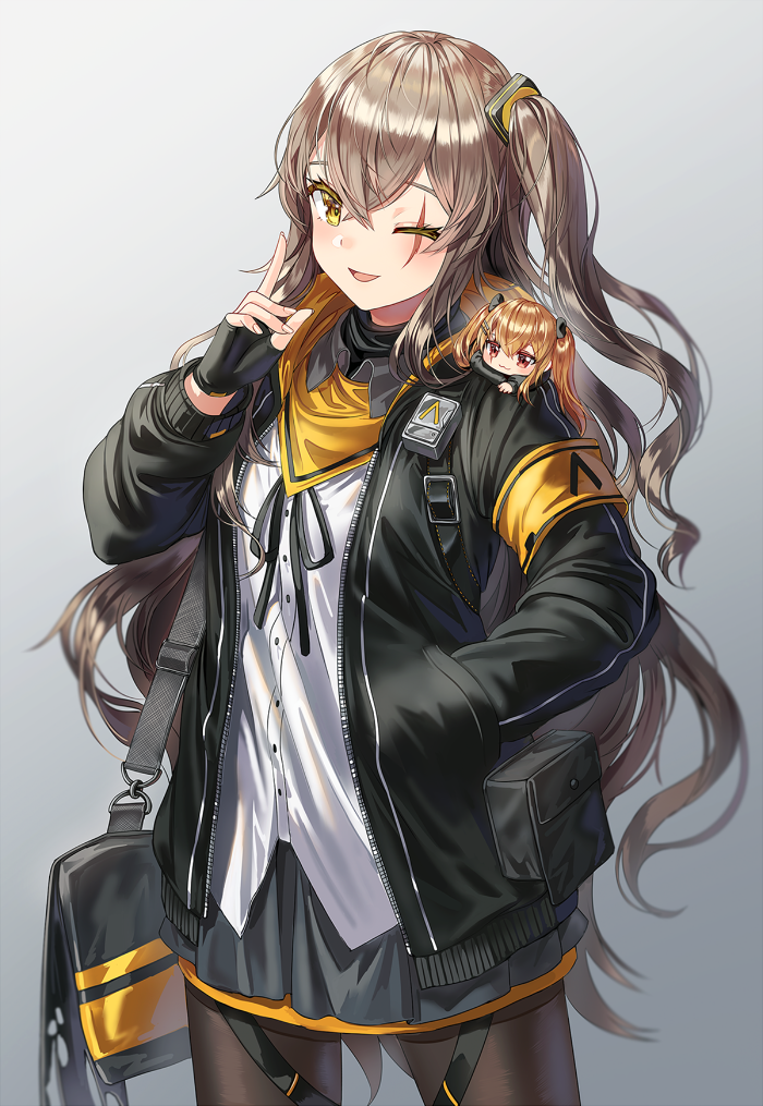ump45 and ump9 (girls' frontline) drawn by silence_girl