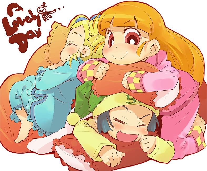 akazutsumi momoko, matsubara kaoru, and goutokuji miyako (powerpuff girls z) drawn by minawa