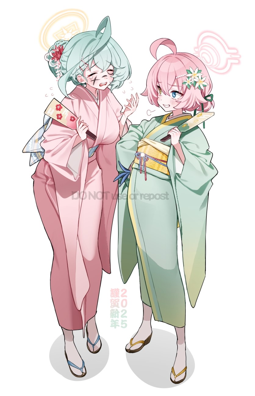 hoshino and yume (blue archive) drawn by sirin_(sirin_8_8)