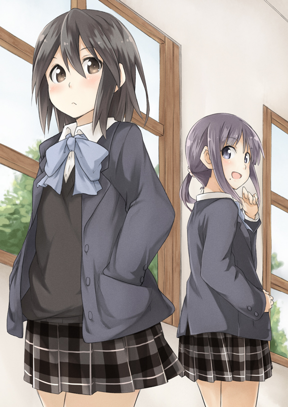 inaba himeko and nagase iori (kokoro connect) drawn by mukunoki_nanatsu
