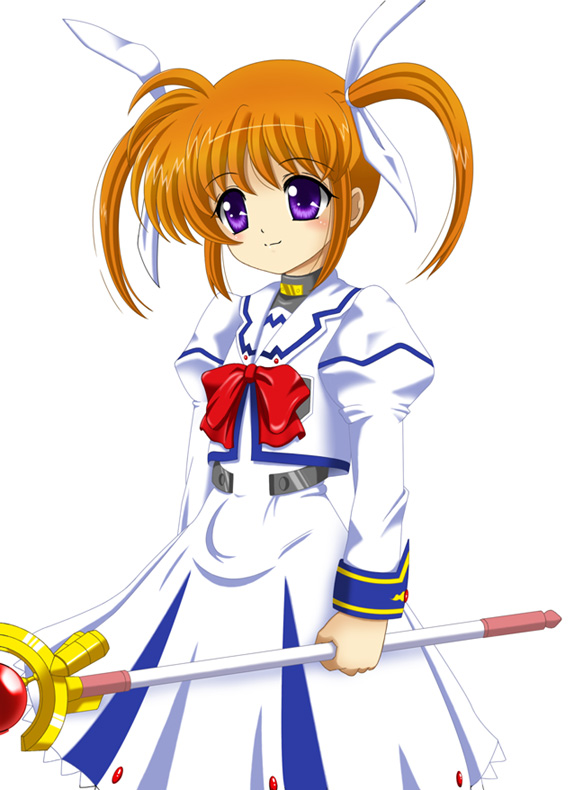 takamachi nanoha and raising heart (lyrical nanoha and 1 more) drawn by flipper