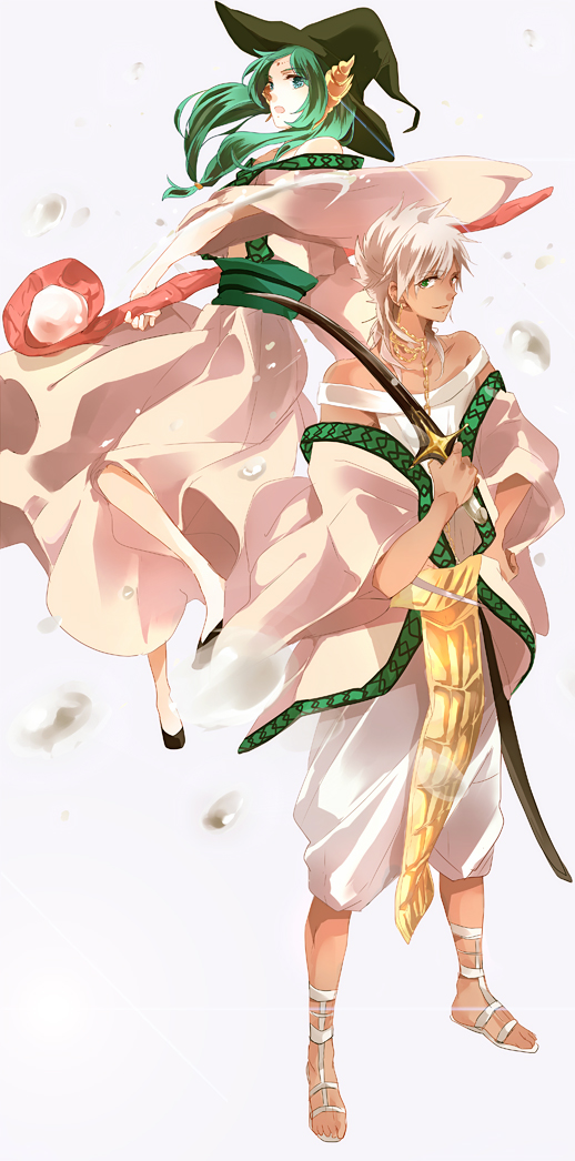 yamuraiha and sharrkan (magi the labyrinth of magic) drawn by tinnybunny24