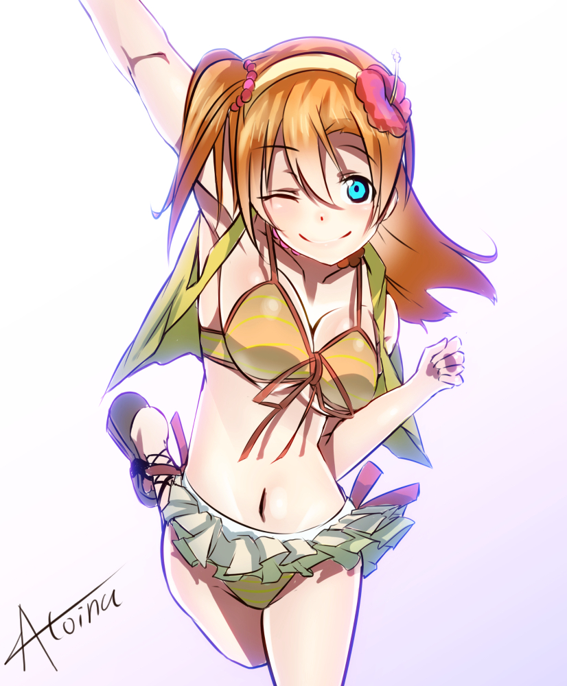 kosaka honoka (love live! and 1 more) drawn by atonia