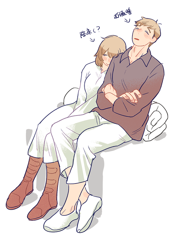falin touden and laios touden (dungeon meshi) drawn by saiko67