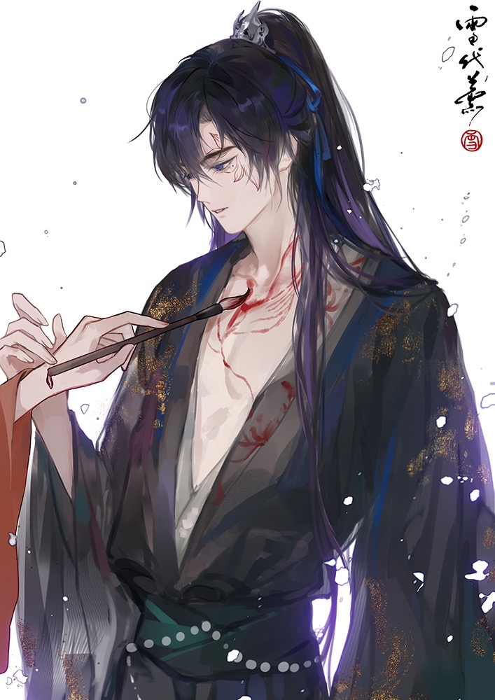 heroine and clarence clayden (lovebrush chronicles) drawn by xuedaixun