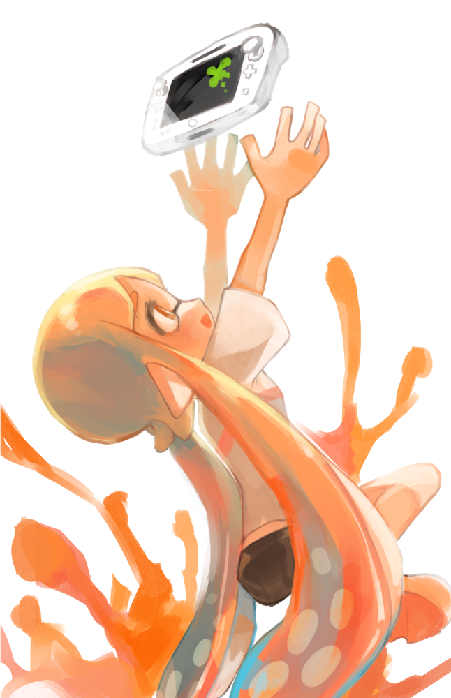 inkling player character and inkling girl (splatoon and 1 more) drawn by tawara8853