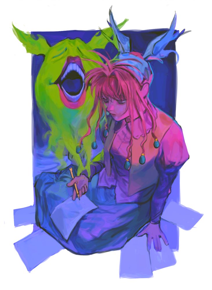 neon nostrade (hunter x hunter) drawn by umi_(k_mpk)