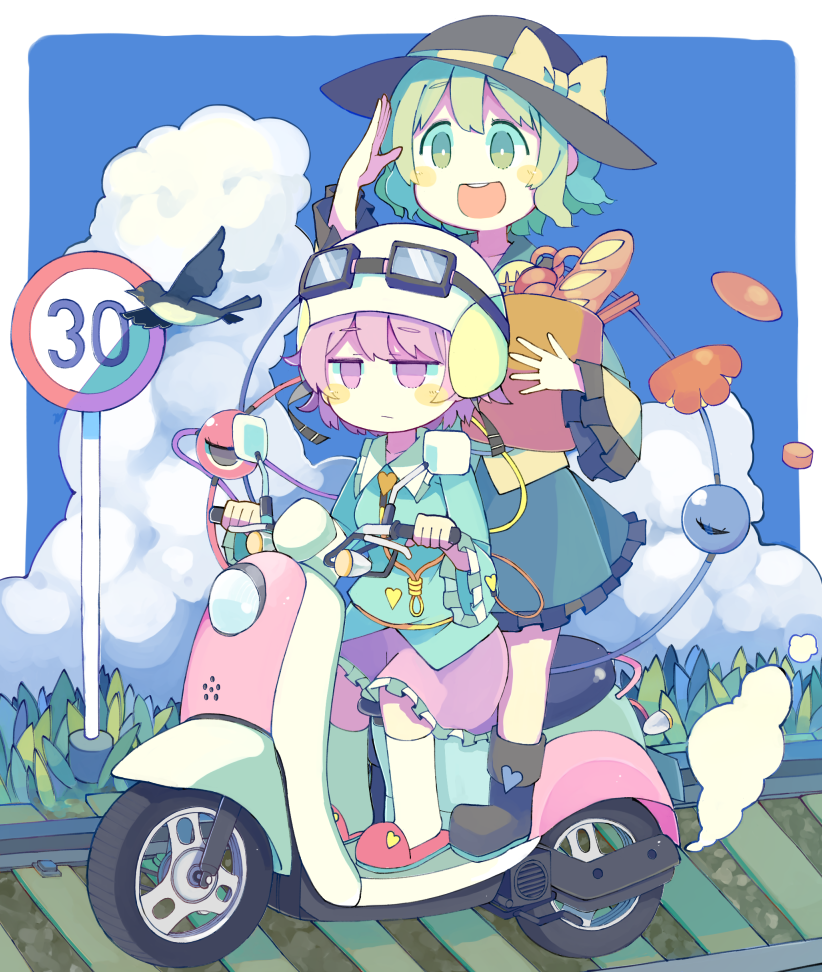 komeiji koishi and komeiji satori (touhou) drawn by baron_(x5qgeh)