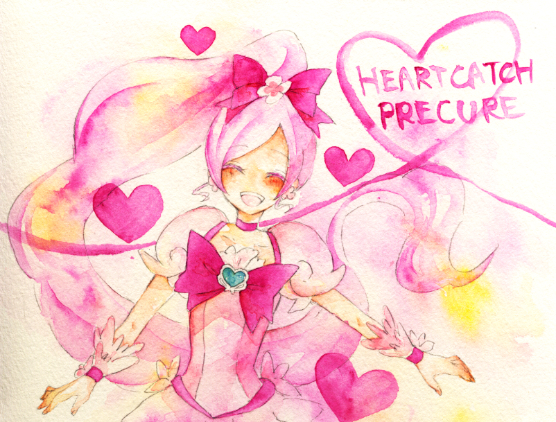 hanasaki tsubomi and cure blossom (precure and 1 more) drawn by sui_(twinkle-sui)