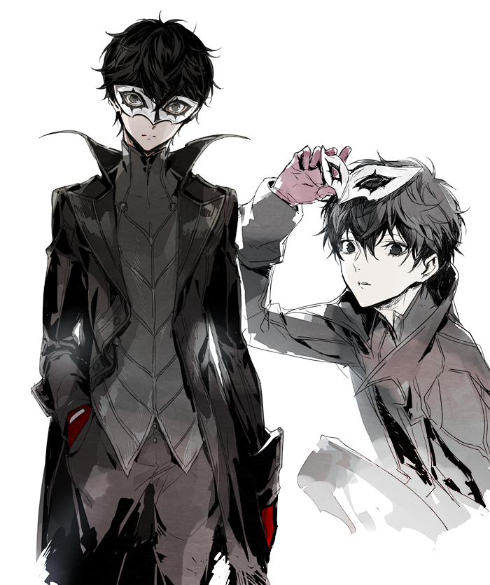 amamiya ren and joker (persona and 1 more) drawn by koto_(gamelife506)