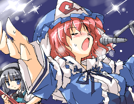 konpaku youmu and saigyouji yuyuko (touhou) drawn by petenshi_(dr._vermilion)