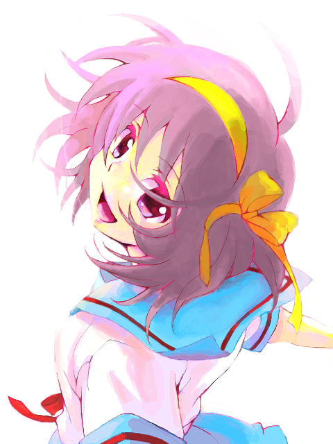 suzumiya haruhi (suzumiya haruhi no yuuutsu) drawn by cika
