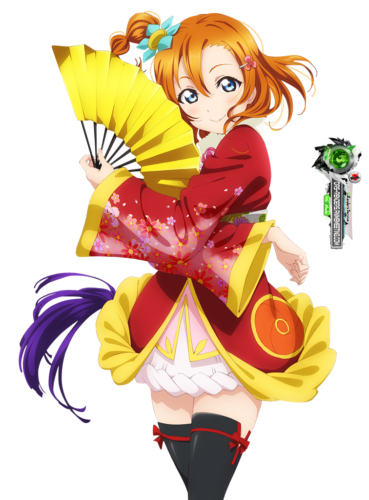 kosaka honoka (love live! and 1 more) drawn by ors_anime_renders
