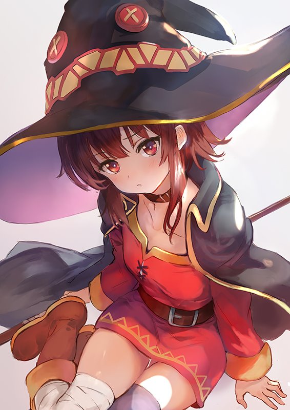 megumin (kono subarashii sekai ni shukufuku wo!) drawn by ponzu_(catponz)