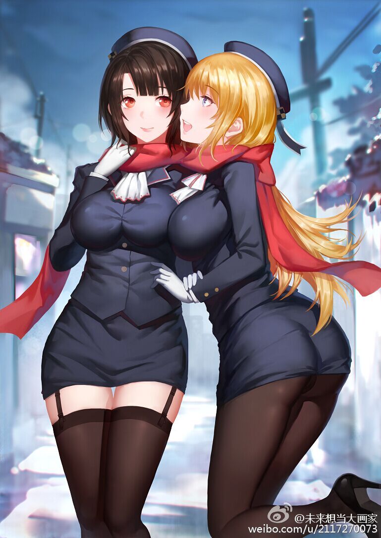 atago and takao (kantai collection) drawn by yykuaixian